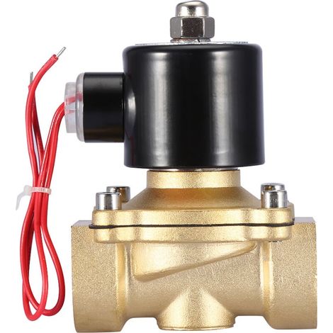 1"-messing-zweiwege-magnetventil, Stromlos Geschlossen, 220 V Ac – 1 Mpa Widerstand – Ip65 – Für Präzise Fluidsteuerung – 220 V Ac