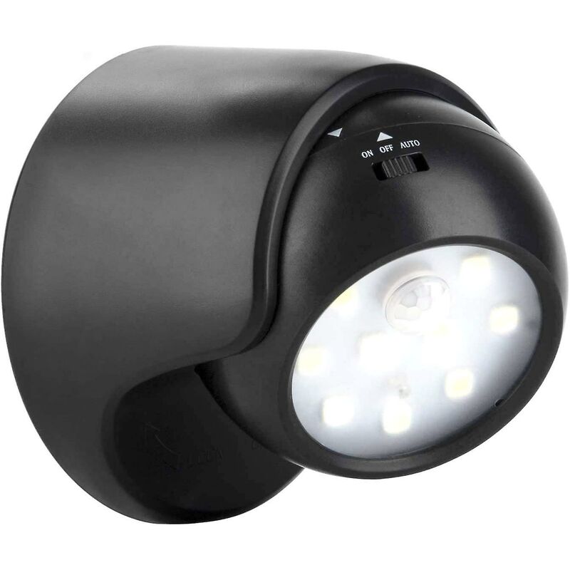 1000 Lumen Led-außenwandleuchte – Bewegungsmelder Bis 15 M – Kabellose Beleuchtung – 360°-drehung