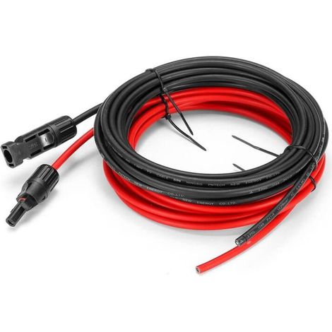 Memkey – 12 Awg 5 M Solar-verlängerungskabel – Mc4-stecker – Wetterfest – Für Die Installation Von Solarmodulen
