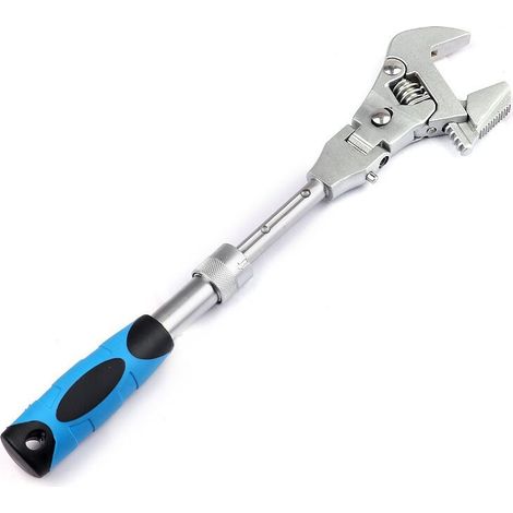 Memkey – 5-in-1 Teleskop-schraubenschlüssel – 180° Schwenkkopf – 25,4 Cm Länge – Chrom-molybdän-stahllegierung – Für Robuste Schrauben Und Muttern – 5-in-1