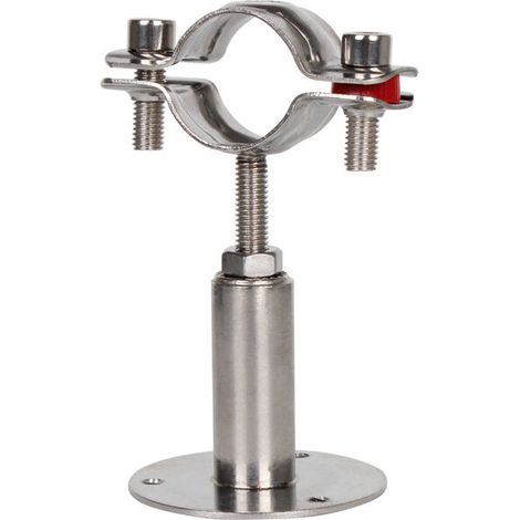 Memkey – Verstellbare Edelstahl-rohrhalterung – Wand- Oder Deckenmontage – Rostfrei – Geeignet Für Rohre Mit 25–27 Mm Durchmesser – 2er-pack