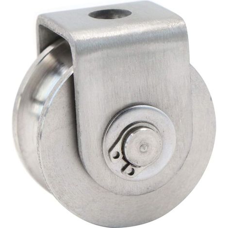 Memkey – Einzelrolle Aus Edelstahl 304 – Tragkraft 30 Kg – Rost- Und Korrosionsbeständig – Leichtgängig Zum Heben Und Klettern