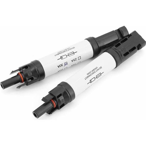 Memkey – Mc4-stecker Mit 30-a-sicherung – Schutzart Ip67 (wasserdicht) – Hochfestes Ppo-kunststoffgehäuse – Für Photovoltaikanlagen – Mc-4