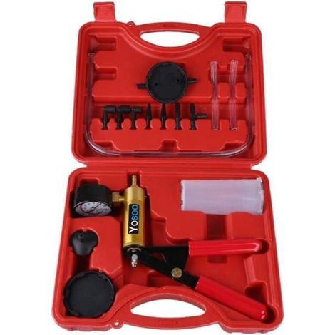 Vakuumpumpen-set – Zjchao – Handvakuumpumpe – Inkl. Manometer – Universal – Für Autos
