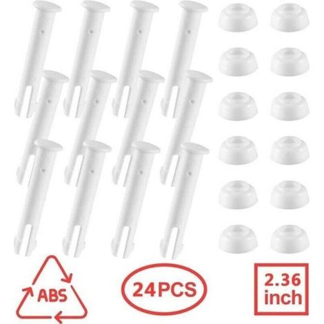 24 Stück 6 Cm Lange Kunststoffstifte Für Poolverbindungen Für Intex 10-12 Fuß Pools Mit Gummidichtungen Für Die Serien 28270-28273