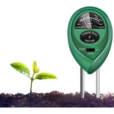 3-in-1 Ph-bodenmessgerät, Hygrometer, Feuchtigkeits-/sonnenlichtmessgerät, Sonnenlichttester Für Gemüse, Pflanzen Und Blumen Im Garten.