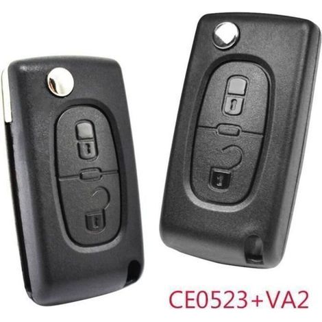 Silikon-autoschlüsselhülle Mit 2 Tasten Für Peugeot 308, 207, 3008, 5008, 807 Expert, Citroën C2, C3, Picasso, C4, C8 Ce0523
