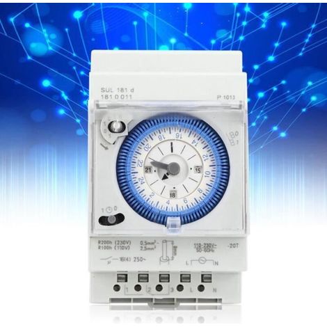 Programmierbare Zeitschaltuhr – Mechanisch – 250 V Ac – 16 A – Für Innenräume – Installationsfertig