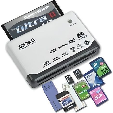 Trixes All-in-one Speicherkartenleser: Usb 2.0 Mini Sd, Mmc Mobile, Sdhc, M2, Tf, Xd, Cf