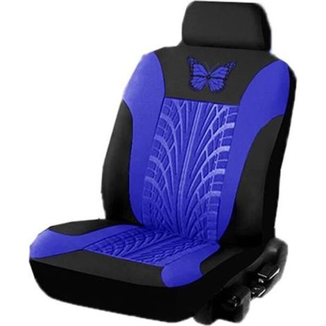 Autositzbezug-set, Universal-autositzbezüge Für Vorder- Und Rücksitze, 2er-pack, Blau