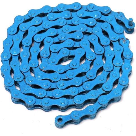 1/2 X 1/8 Zoll 96 Glieder Singlespeed Bunte Fixie-kette Mtb Bmx Rennrad - Himmelblau