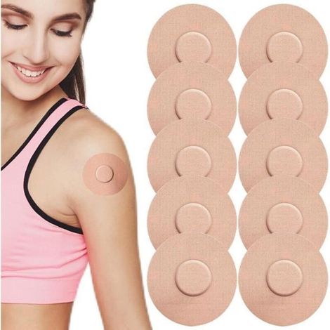 30 Freestyle Libre Klebepflaster, 7,5 X 7,5 Cm, Wasserdichte Pflaster Für Freestyle Libre 1-, 2- Und 3-sensoren – Plas Waterproof Pro