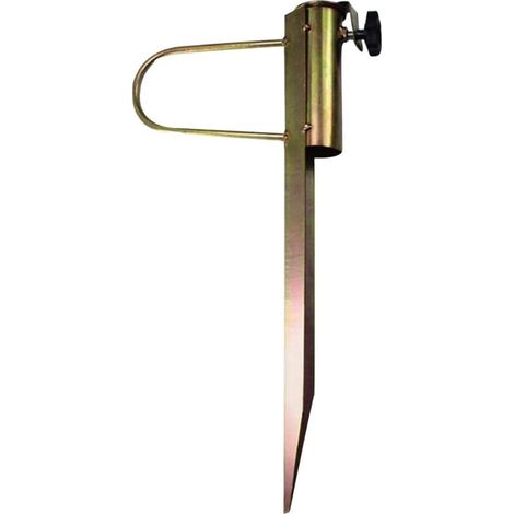 Memkey – Metall-sonnenschirmständer Für Stangen Von 32 Bis 38 Mm – Verankerung In Sand Und Gras – Einfache, Werkzeuglose Montage – Länge 42,5 Cm