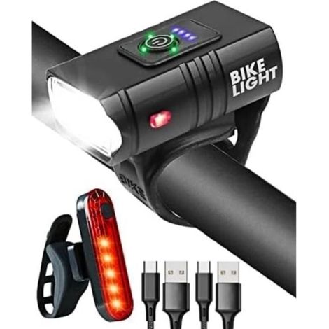 Superhelle Fahrradlampe Mit 1600 Lumen, 6 Leuchtmodi + 4 Zusatzleuchten, Usb-ladefunktion, Ipx5 Wasserdicht