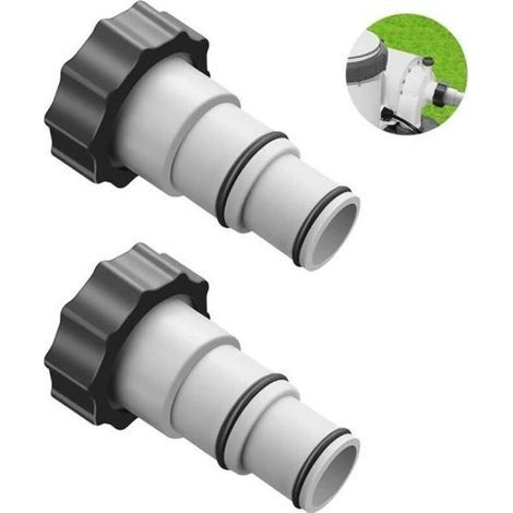 Schlauchadapter - Intex - 2 Stück - Korrosionsbeständig - 58,3 Mm - Kompatibel Mit 1,5- Und 1,25-zoll-schläuchen