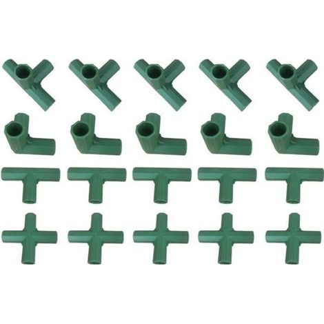 20x Kunststoff-gewächshausrohrverbinder Für Prerryia-blumenstütz-gewächshausständer