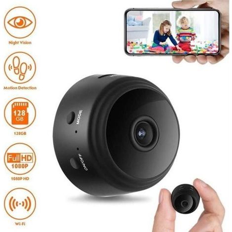 Mini-wlan-kamera Hd 1080p, Kleine Kabellose Kamera Für Zuhause, Babyzimmer, Nachtsicht, Mikrofon, Bewegungserkennung