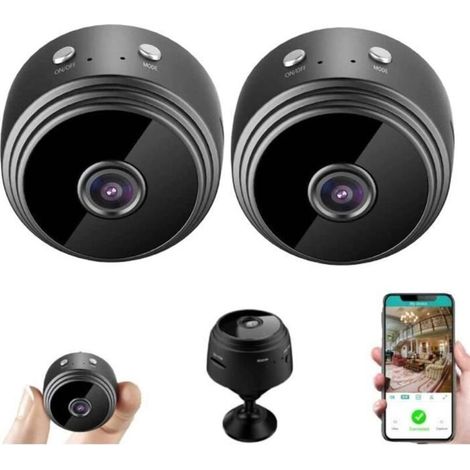 2er-pack Kabellose Hd 1080p Wlan-überwachungskameras Mit Nachtsicht, Bewegungserkennung, Kleine Videokamera [196]