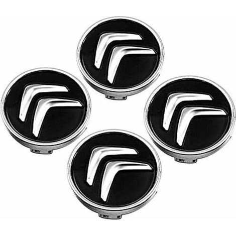 Passend Für 4x60mm Radnabenkappen Für Citroën-emblem-logo, Schwarz, Und Andere Autoteile