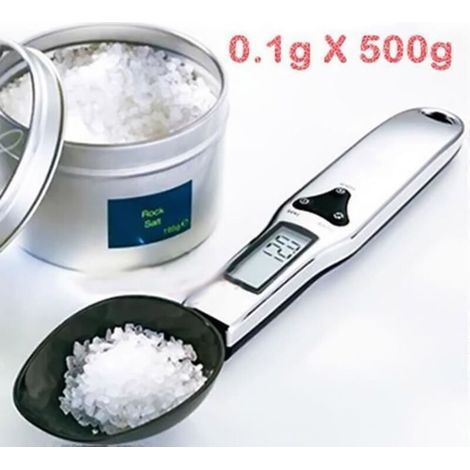 Digitaler Messlöffel – 1 Stück – Lcd-digitalanzeige – 500 G/0,1 G – Schwarz
