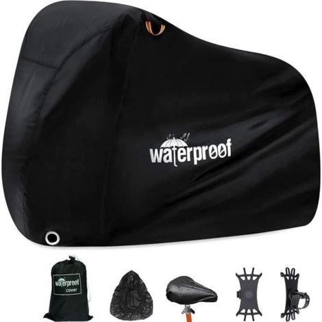 Extra-starke Fahrradabdeckung – 210t – Wasserdicht – Uv-schutz – Schwarz