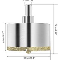Lntyq 68-mm-diamant-lochsäge, Diamantbohrer Mit Zentrierspitze, Fliesenlochsäge Mit Diamantbeschichtung Zum Schneiden Von Glas, Fliesen, Keramik, Marmor Und Kalkstein