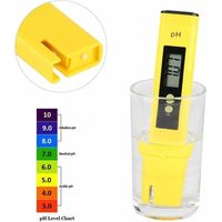 Lntyq Ph-digital-messstift Mit Lcd-anzeige, Messbereich 0,00–14,00, Ph-abtastgenauigkeit 0,01 Für Aquarien- Und Schwimmbadwasser