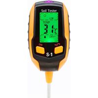 Lntyq 4-in-1 Feuchtigkeitsmesser – Digitales Lcd-display – Pflanzentemperatur/bodenfeuchtigkeit/ph-wert/sonnenintensität – Bodentester Für Gartenbau Und Landwirtschaft, 31,75 X 72,8 Cm