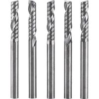 Lntyq 5 Stück 1/8" Schaftfräser, Einschneider-fräser Für Aluminium, Nutfräser, 3,175 Mm 12 Mm Hartmetall-flachfräser Für Holz, Aluminium, Stahl, Titan