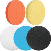 Lntyq 180-mm-polierpad-set: 5 Pads, 6-zoll-autopolierset Zum Polieren, Wachsen Und Versiegeln Von Lack