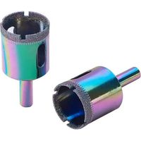 Lntyq Diamant-lochsäge Für Glas, Gerader Griff – Diamantkörnung – 55 Mm Länge – Hohlbohrer – Schneidwerkzeug – Geeignet Für Glas, Porzellan, Keramik, Marmor, Granit