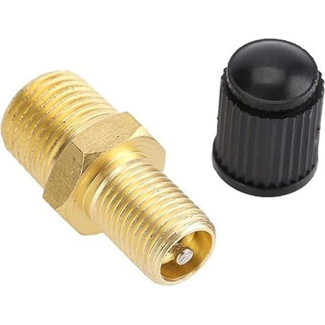 Leichter Messingkompressor, Npt-gewinde, 1/4"-druckluftventil Aus Messing, Reifenventiladapter, Luftkompressor, Autoventil, Füllventil, Prüfventil, Ventile