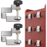 Lntyq 2 Stück C-förmige Edelstahlklemmen, Holzklemmen, C-förmige Klemmen Zum Schweißen, Für Tischlerarbeiten Und Heimwerkerprojekte, Klemmbereich 0-41 Mm