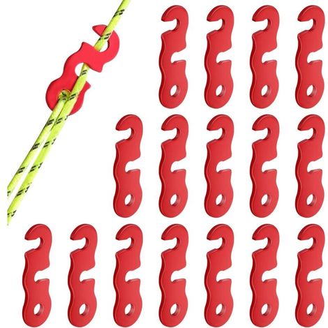 Seilspanner Für Camping – 16 Stück, Aluminium-seilspanner Für Zelte/planen