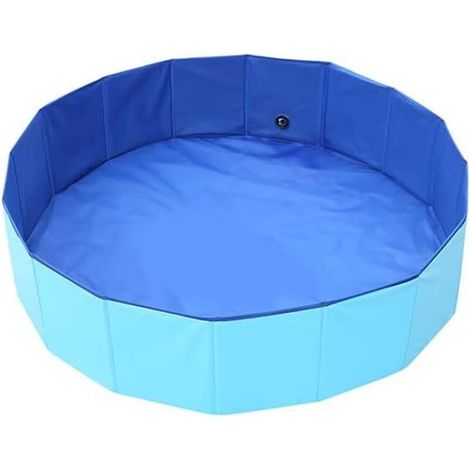Hunde-schwimmbecken, Haustier-badewanne, Faltbare Hundebadewanne, Robuste Pvc-badewanne Für Den Sommer, Für Den Innen- Und Außenbereich (60 X 20 Cm)