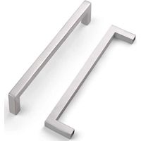 Lntyq Set Mit 10 Küchenschrankgriffen, Möbelgriffen, Schubladengriffen, Silberfarbenen Edelstahl-schranktürgriffen, 96 Mm (10,8 × 3,5 × 1,2 Cm) Lochabstand