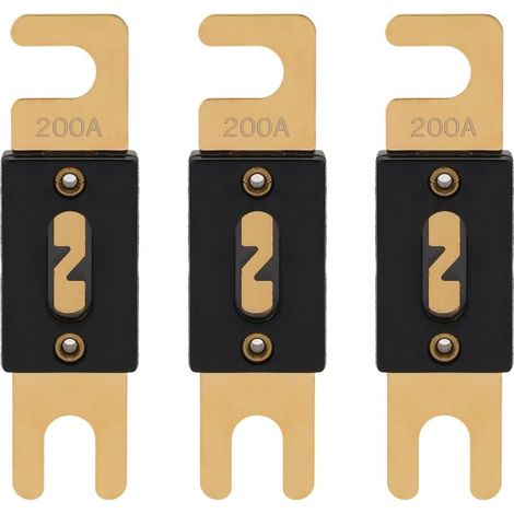 Lntyq Anl Sicherung 200a 32v Anl-200a Flache Kfz-sicherungen 200 Ampere 32vdc Für Den Schutz Von Auto-audioanlagen (3er-pack)