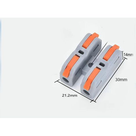 Lntyq Drahtverbinder, Sch-2 Schnellverbinder, Klemmenblockverbinder, Elektrische Verbinder, Hebelmutter-drahtverbinder (14 Stück)