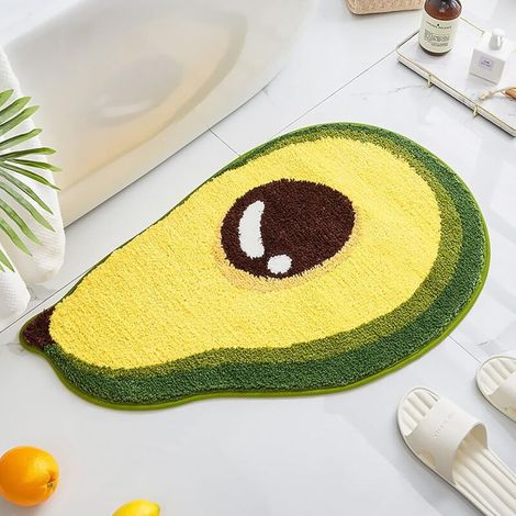 Fußmatte Mit Avocado-muster, Rutschfest, Für Die Inneneinrichtung Von Wohnzimmer, Schlafzimmer Und Badezimmer, Maschinenwaschbar, 50 X 80 Cm