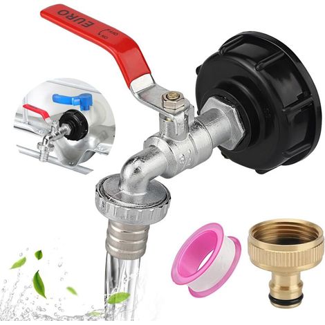 3/4-zoll-ibc-ablassventil Aus Aluminiumlegierung – Adapter Für 1000-liter-wassertanks, Zisternen Und Regenwasseranlagen