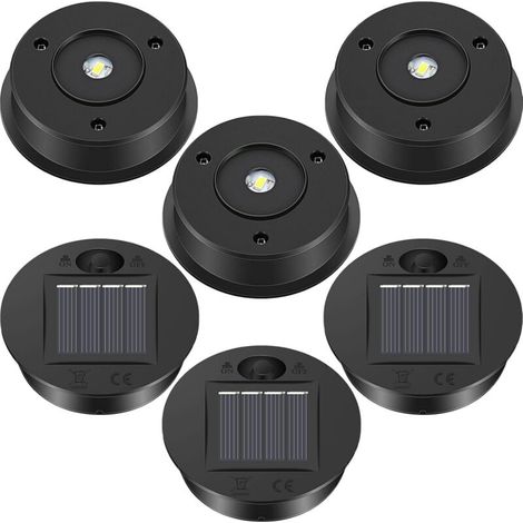 Cyslmuk – 6-teiliges Ersatzteilset Für Solarlaterne – 1,2-v-led-solarpanel – 7 Cm Durchmesser – Automatische Nachtbeleuchtung