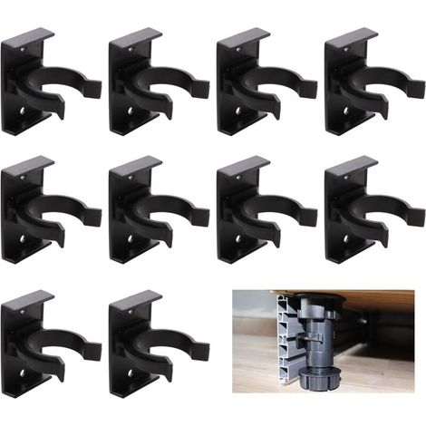 Lntyq 10 Stück Sockelleistenclips Für Die Küche, Sockelleistenbefestigungen Mit Halterungen, Sockelleisten Für Sofas, Tische, Betten, Tv-ständer