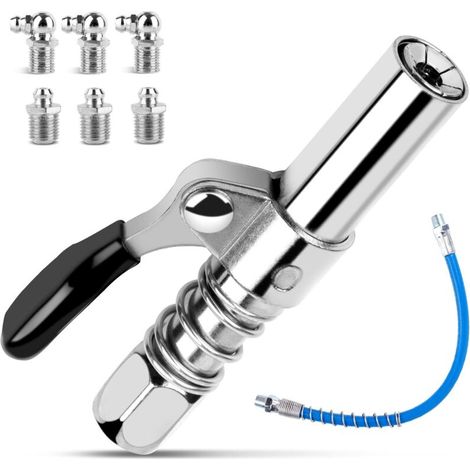 Fettpumpendüse G, Mit 30 Cm Schlauch, Schnellanschlussdüse, Fettpumpen-set Für Schmiernippel, Einhand-fettpumpe Für Alle Arten Von Fettpumpen