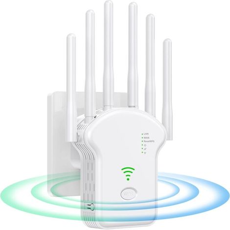 Leistungsstarker 1200-mbit/s-wlan-repeater – 5-ghz- Und 2,4-ghz-verstärker, Kompatibel Mit Allen Internet-boxen