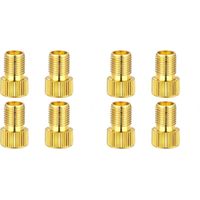 Lntyq 8-teiliges Set Fahrradpumpendüsen, Aufblasdüsen, Adapter Für Presta- Auf Schrader-fahrradventile, Messing