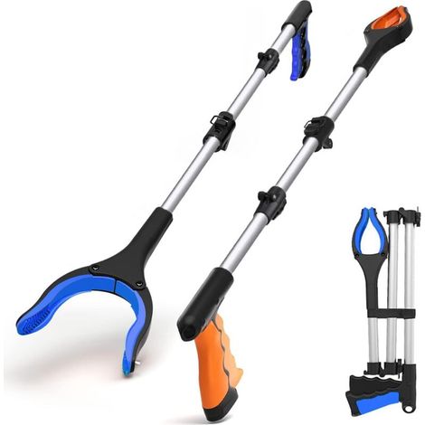 110 Cm Teleskopgreifer Mit Magnethaken, 360°-drehung Zum Erreichen Von Objekten, Zusammenklappbar