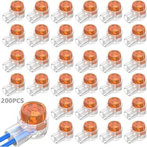 K1 Packung Mit 200 Wasserdichten 2-wege-gel-crimpverbindern Für Die Telefonkabelreparatur