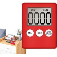 Lntyq Digitaler Timer – Küchentimer – Magnetische Stoppuhr Mit Alarm – Digitaler Timer Mit Akustischem Alarm, Lcd-bildschirm, Countdown-timer Für Küche, Arbeitszimmer, Klassenzimmer