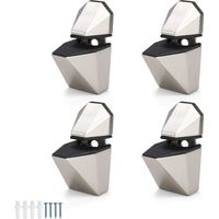 Lntyq 4-teiliges Glasregal-set, Glasklemmen, Geeignet Für Glasstärken Von 3 Bis 16 Mm, Wandregalhalterungen Für Wohnzimmer, Küche, Schlafzimmer