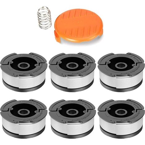 Trimmerfaden – 6 Stück – Ersatz-trimmerfäden – Drahtspulen – Für Black & Decker, Bekasa Af-100 – 3zp Und A6481 – 9,14 M Länge – Ersetzt Spulen Für Gl280, Glc1825n-serie